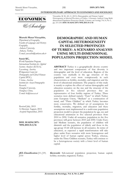 Demographic and Human Capital Heterogeneity In