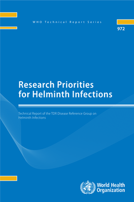 Research Priorities for Helminth Infections WHO Technical Report Series