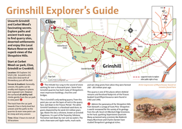 Grinshill Explorer's Guide