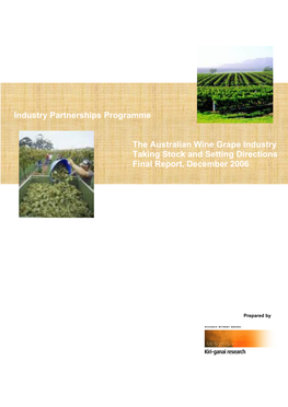 Industry Partnerships Programme the Australian Wine Grape Industry