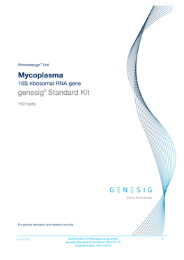 Mycoplasma Genesig Standard