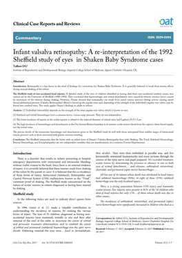 Infant Valsalva Retinopathy