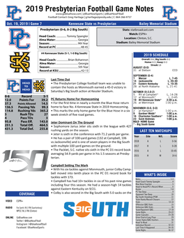 2019-Notes-PC Football.Indd