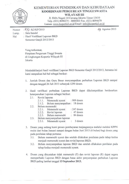 Lampiran Surat Nomor : 877/K3/KP/2013 Tanggal : 29 Agustus 2013