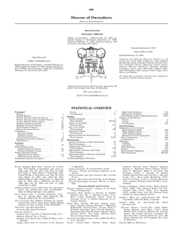 Diocese of Owensboro (Dioecesis Owensburgensis)