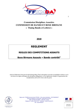 Règlement Bando (Contrôlé – Assaut)