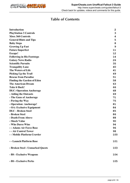 Fallout 3 Unofficial Guide