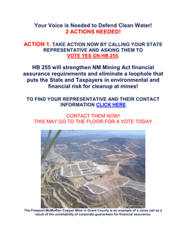 HB 255 Will Strengthen NM Mining Act Financial Assurance Requireme