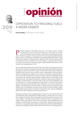 Opposition to Fracking Fuels a Wider Debate