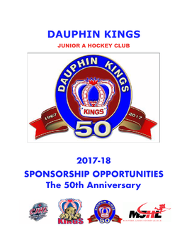 Dauphin Kings Junior a Hockey Club