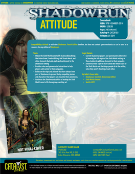 Shadowrun: Attitude