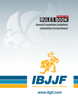 RULES BOOK General Competition Guidelines Competition Format Manual