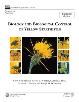 Biology and Biological Control of Yellow Starthistle