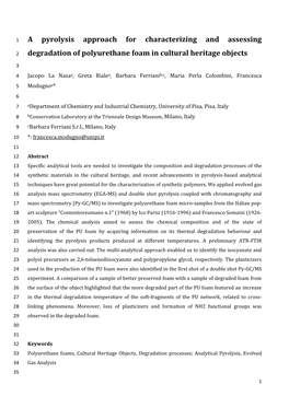 A Pyrolysis Approach for Characterizing and Assessing