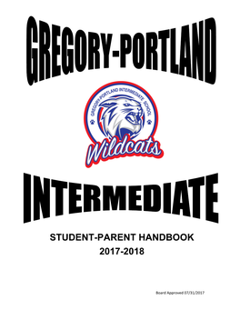 Student-Parent Handbook 2017-2018