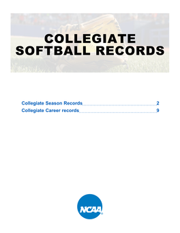 Collegiate Softball Records
