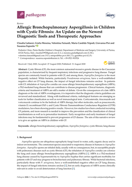 Allergic Bronchopulmonary Aspergillosis in Children with Cystic Fibrosis: an Update on the Newest Diagnostic Tools and Therapeutic Approaches