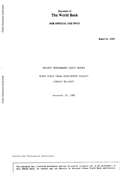 World Bank Document