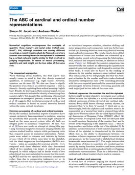 The ABC of Cardinal and Ordinal Number Representations