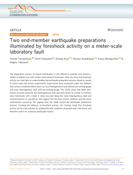 Two End-Member Earthquake Preparations Illuminated By