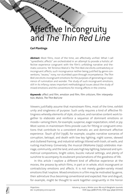 Affective Incongruity and the Thin Red Line