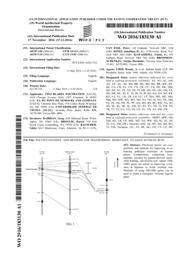 WO 2016/183130 Al 17 November 2016 (17.11.2016) P O P C T
