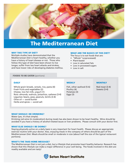 The Mediterranean Diet