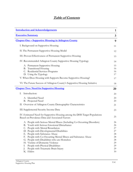 Supportive Housing Plan TAC V