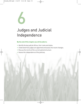 Judges and Judicial Independence