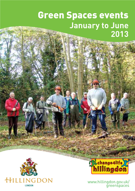 Green Spaces Events January to June 2013