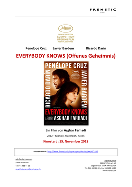 EVERYBODY KNOWS (Offenes Geheimnis)