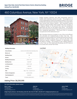 460 Columbus Avenue, New York, NY 10024