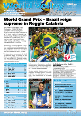 World Grand Prix – Brazil Reign Supreme in Reggio Calabria