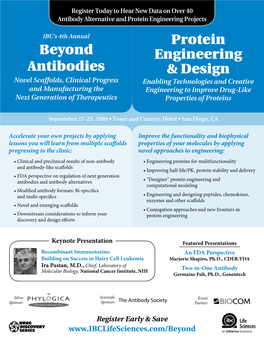 Beyond Antibodies Protein Engineering & Design