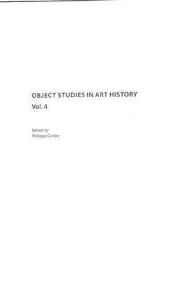 OBJECT STUDIES in ART HISTORY Vol. 4