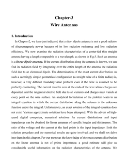 Chapter-3 Wire Antennas