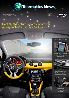 Opel ADAM Features Infotainment with Smartphone Integration, ADAS Tech