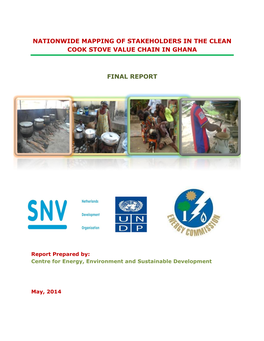 Cookstoves Actors Mapping Report