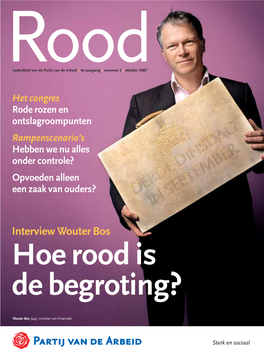 Interview Wouter Bos Hoe Rood Is De Begroting?