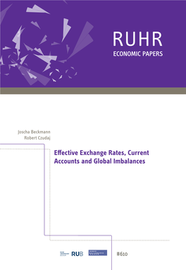 Effective Exchange Rates, Current Accounts and Global Imbalances