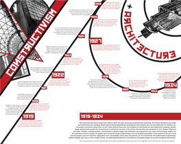 The Constructist Movement Lasted from 1919 to 1934. This Time Period Was Transformed by Technology