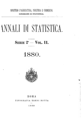 Annali Di Statistica, Serie 2