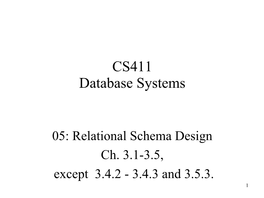 CS411 Database Systems