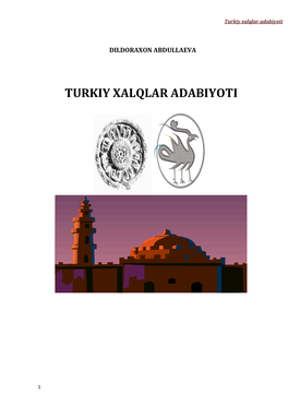 Turkiy Xalqlar Adabiyoti