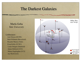 The Darkest Galaxies