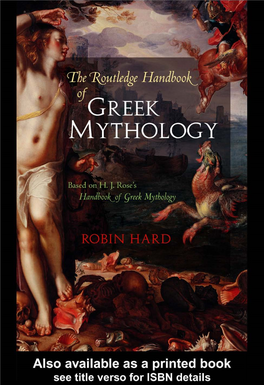 The Routledge Handbook of Greek Mythology