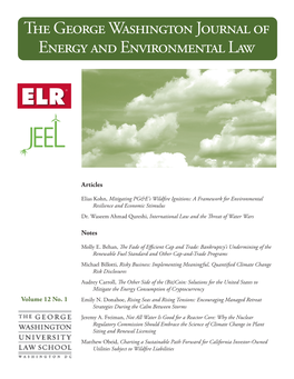 The George Washington Journal of Energy and Environmental Law