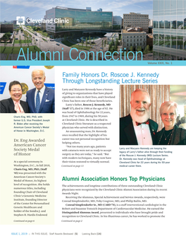 Alumni Connection Volume XXIX, No. 1