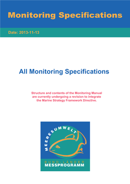 Monitoring Specifications Macrophytes (Date: 2012-06-11) 1 General
