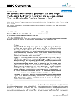 BMC Genomics Biomed Central